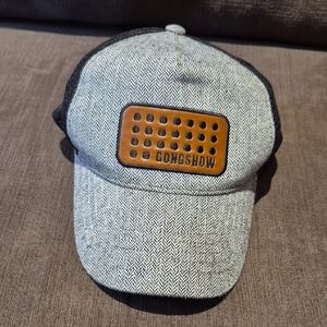 GONGSHOW Gray and Black Men's Cap